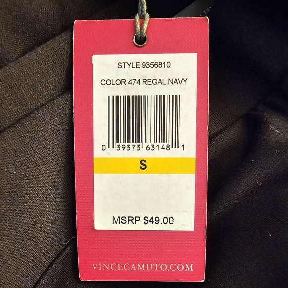 VINCE CAMUTO NWT Slim Leg Pull On Pointe Legging Pant in Navy Size Small - Picture 10 of 11